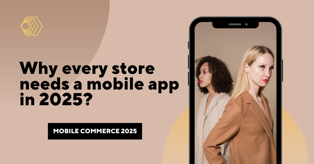 A banner with the text "Why Every Store Needs a Mobile App in 2025?"