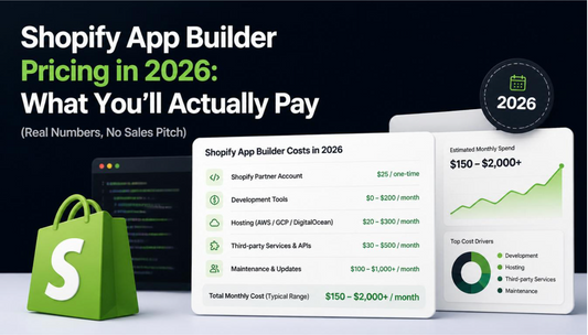 Shopify App Builder Pricing in 2026: What You'll Actually Pay
