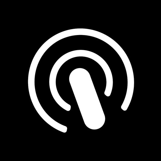 Apploy - mobile app builder logo in white with black background